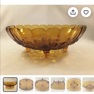 Selling as a lot.  Vintage Amber glass